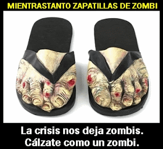 mientras tanto curiosidades zapatillas zombis