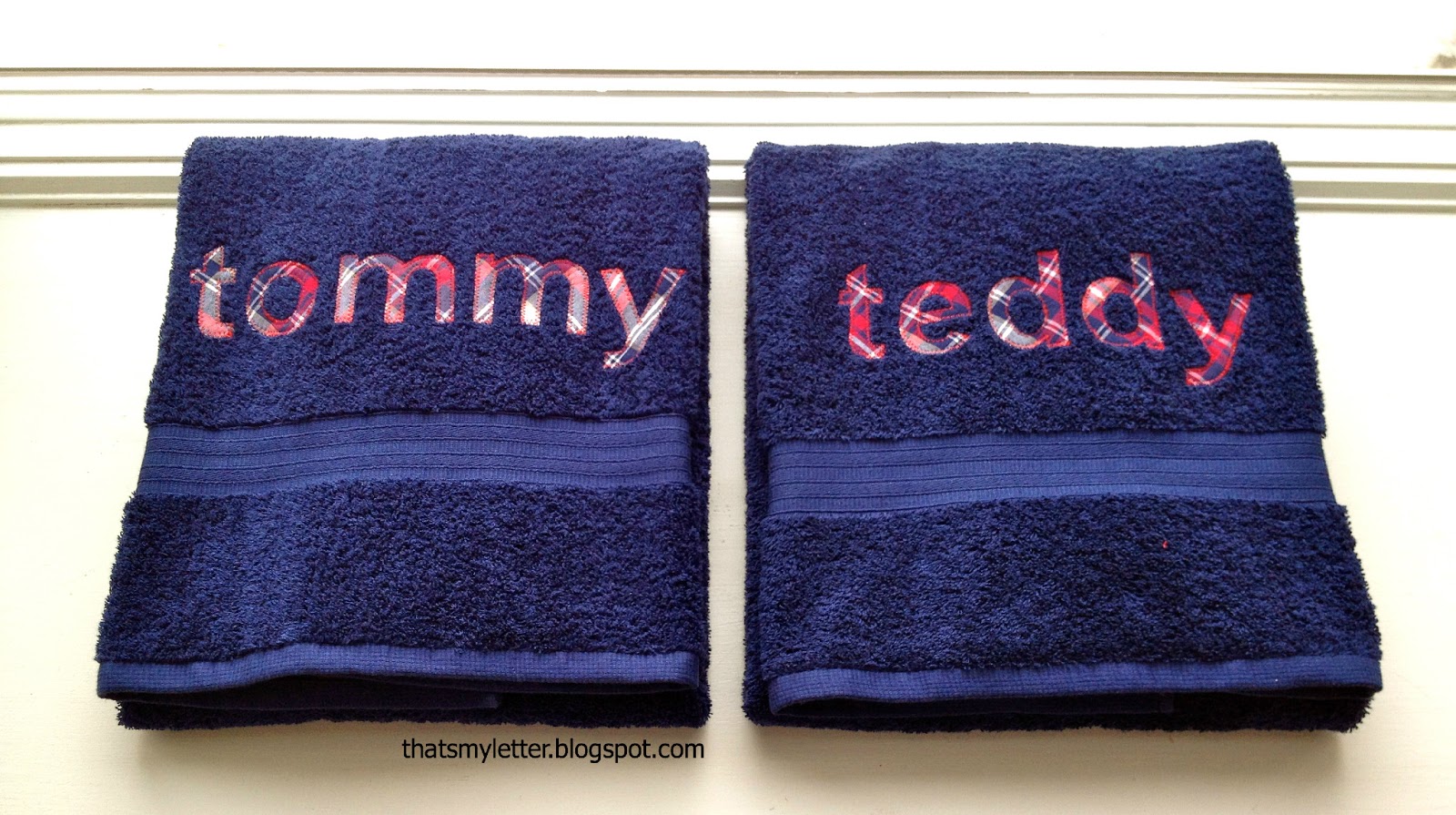 That's My Letter DIY Personalized Bath Towels