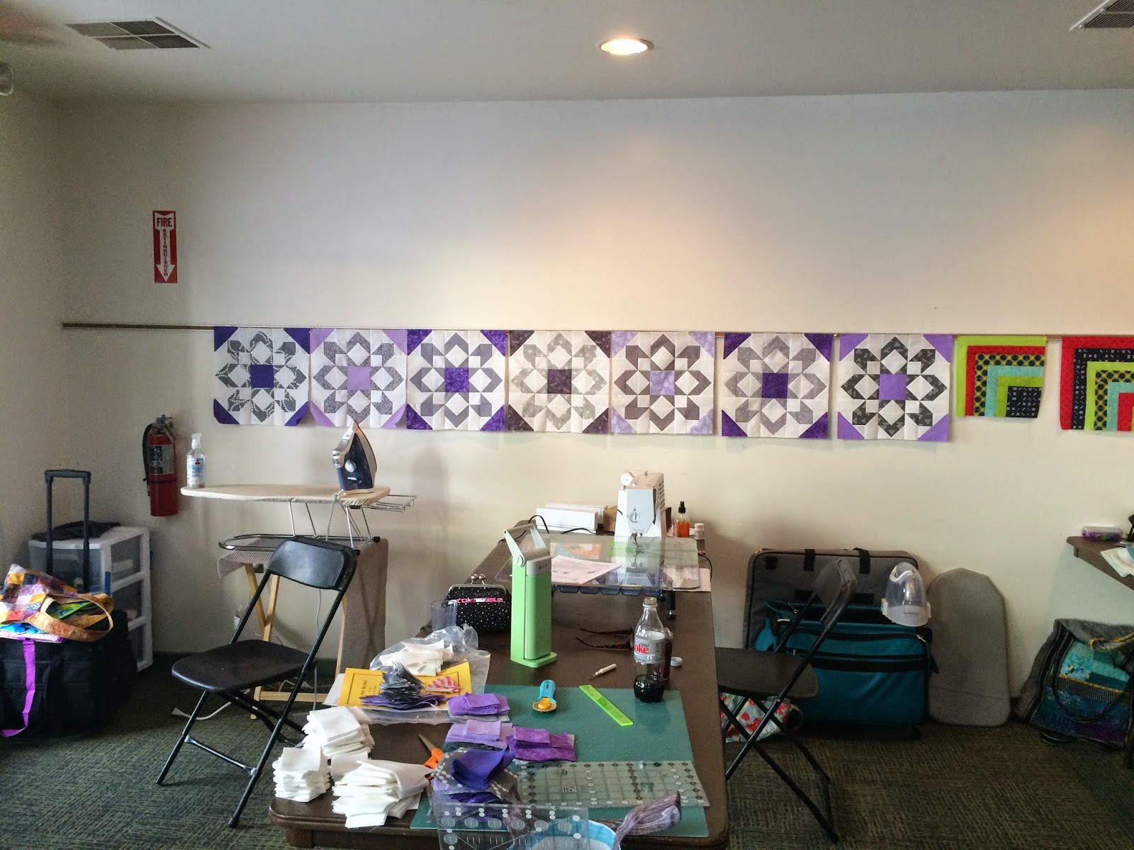 Mama Spark's World Ann Arbor Modern Quilt Guild Sewing Retreat