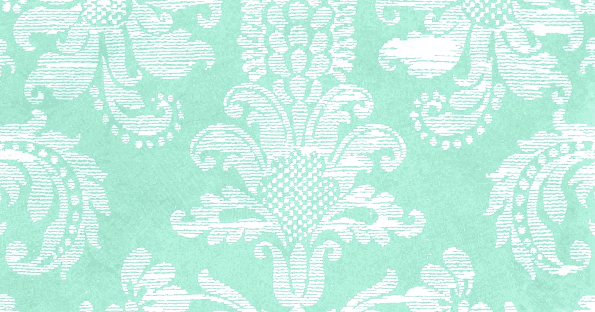 mint green damask wallpaper
