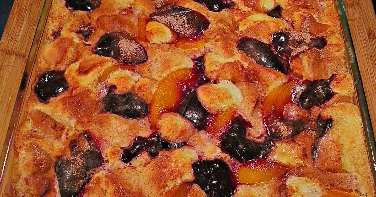 "D's" Corner Raspberry Peach Bread Pudding