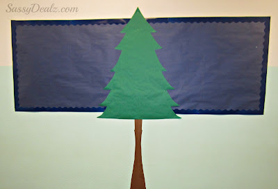 christmas tree classroom bulletin board