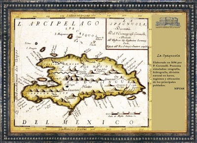 Mapa antiguo de República Dominicana Mapa antiguo de República Dominicana