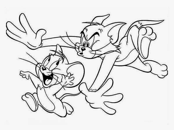 tom and jerry and spike coloring pages for kids