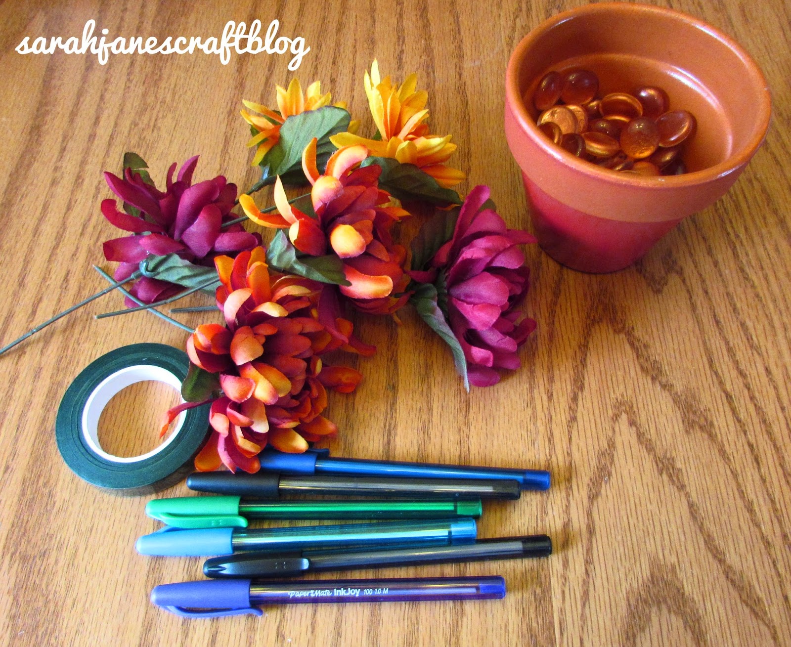 Sarah Jane's Craft Blog Fall Pen Bouquet