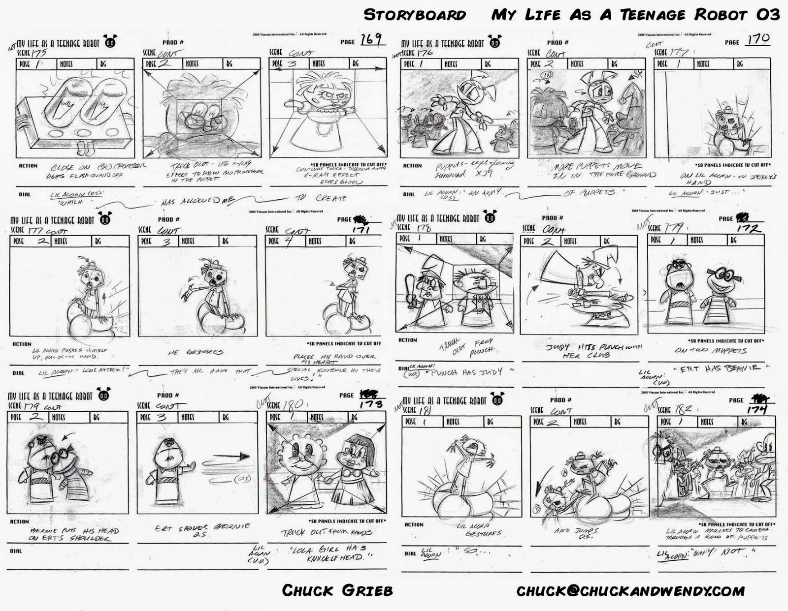 Chuck Grieb�s Storyboard Portfolio My Life As A Teenage