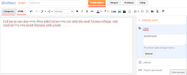 Cara Membuat Blog di Blogspot Cara Membuat Blog di Blogspot