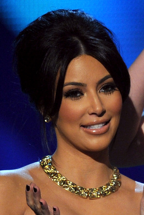 Kim Kardashian hairstyles updo | Bollywood Trendz