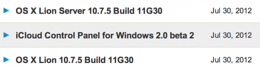 Apple has released new Build 10.7.5 for OS X along with iCloud.