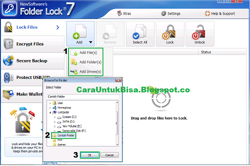 Cara Mengunci Folder Step 2 Cara Mengunci Folder Step 2