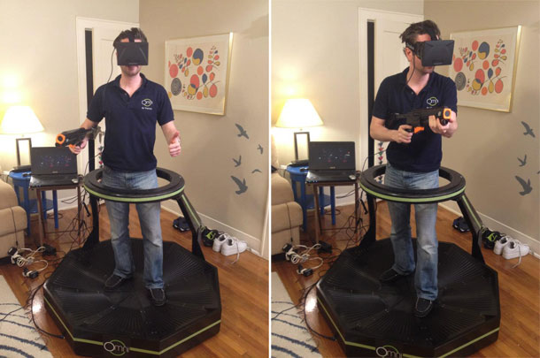Oculus Rift + Omni de Virtuix Photos de l'Oculus Rift + Omni de Virtuix