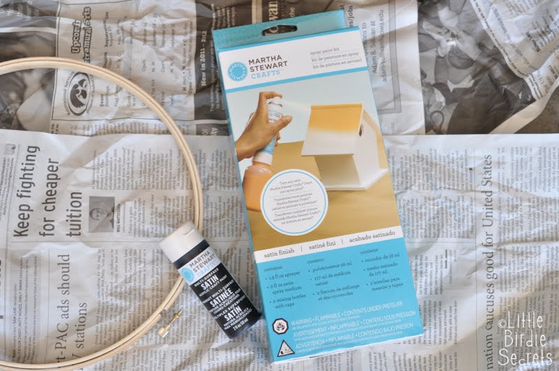 custom spray paint from acrylic paint {martha stewart crafts} Little