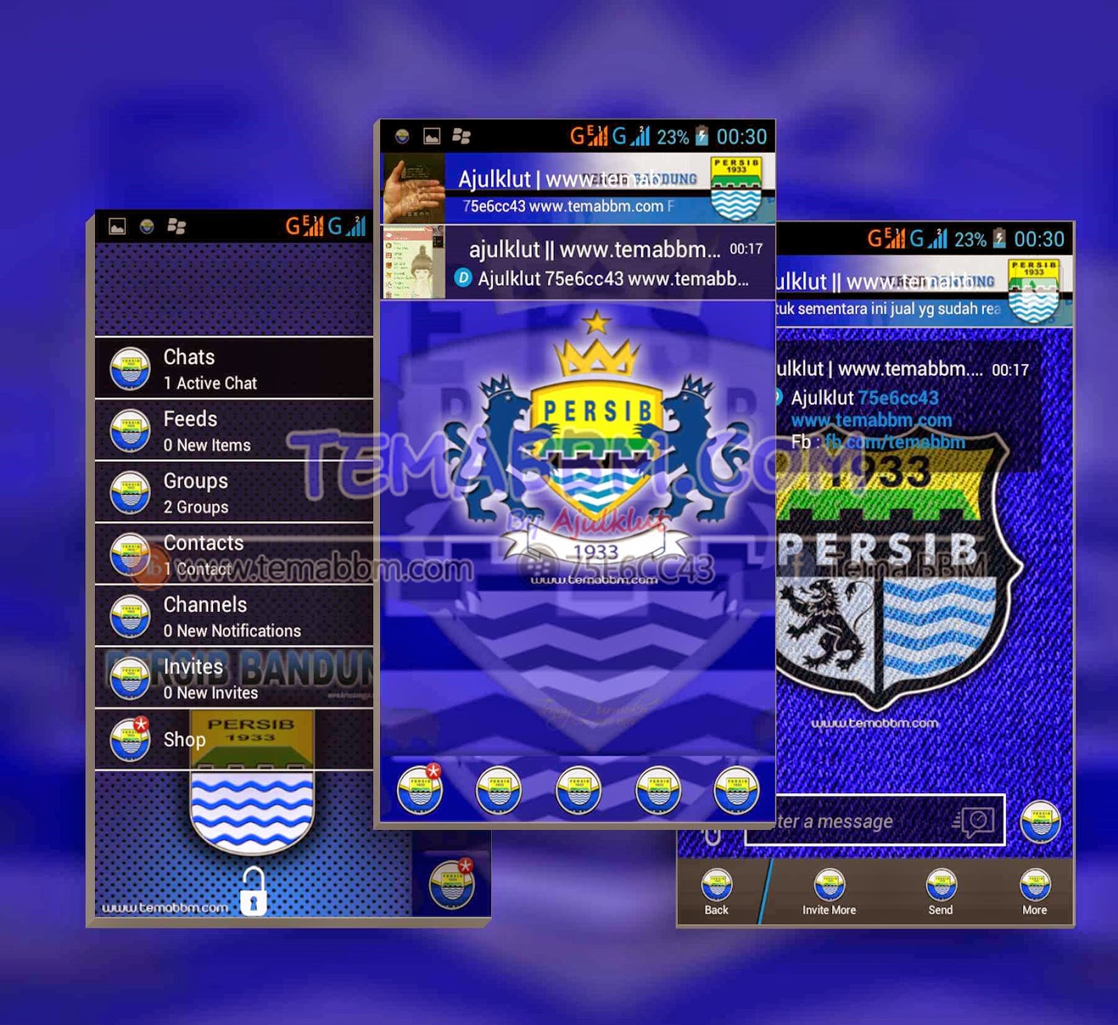 Tema BBM Persib Bandung Tema BBM Persib Bandung