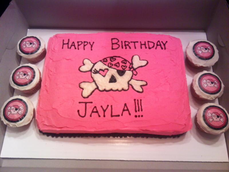 Pink Pirate Cake