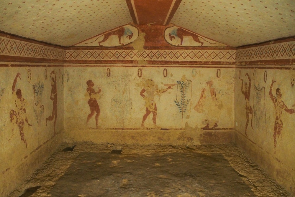 Italy the painted Etruscan tombs of Tarquinia perhaps Italy’s most