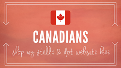 CANADIANS: SHOP HERE