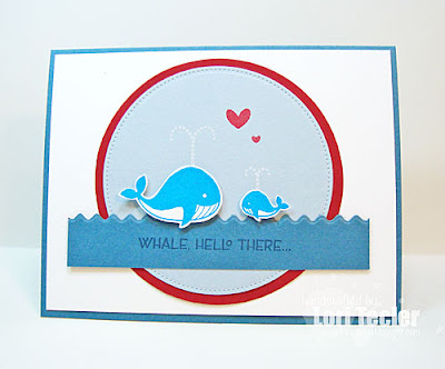 Whale Hello There card-designed by Lori Tecler/Inking Aloud-stamps from Clear and Simple Stamps