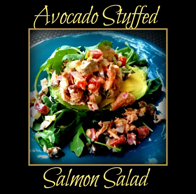 Avocado Stuffed w/Salmon Salad