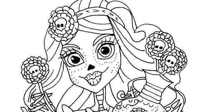 Free Printable Monster High Coloring Pages: Free Printable Skelita