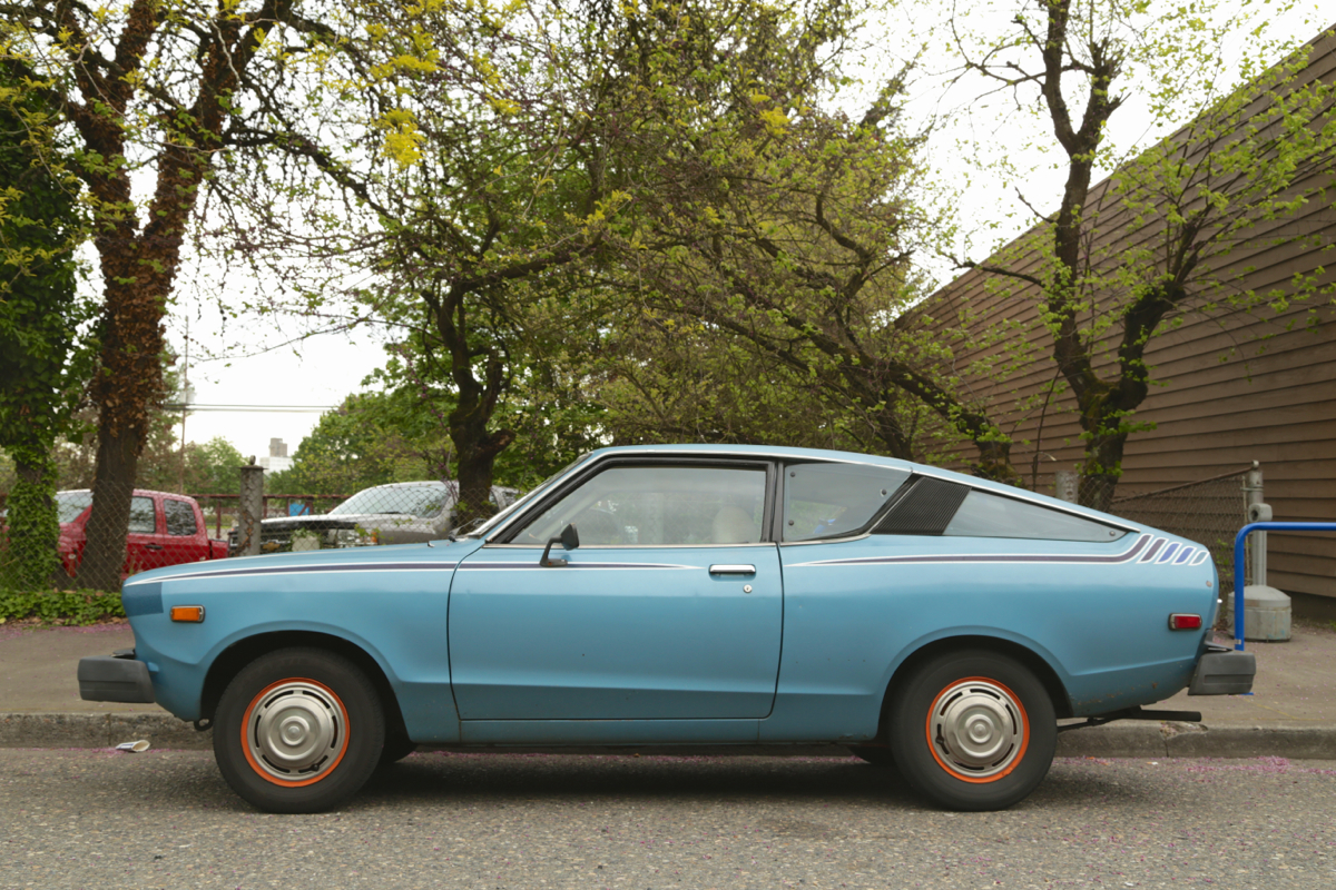 1977 Datsun B210 hatchback.