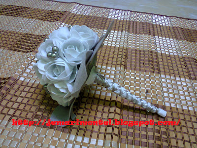 hand bouquet tied handle finishing hand bouquet handle finishing