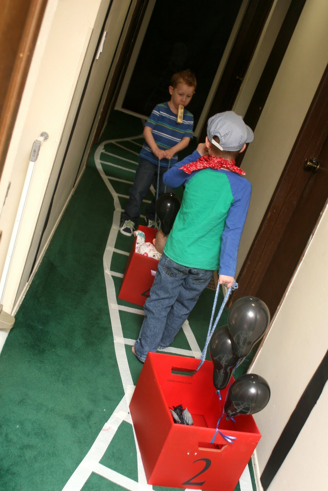 On My Side of the Room Train Party Games/Activities