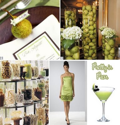Pear Centerpieces Wedding