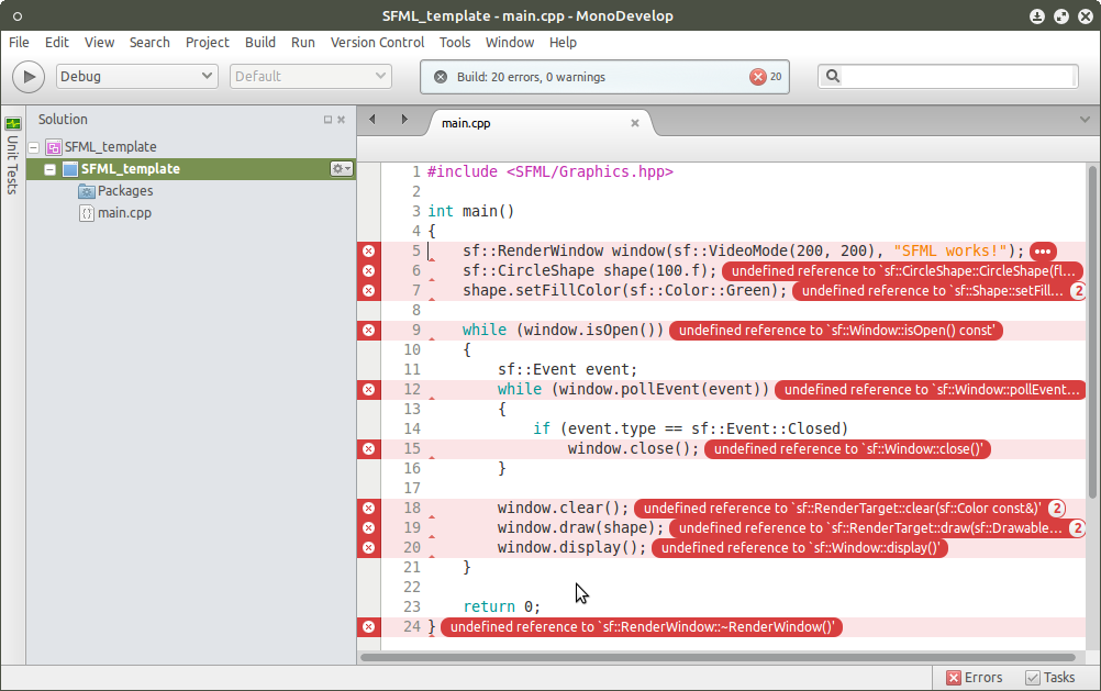 visual studio sfml errors but it works visual studio sfml errors but it works
