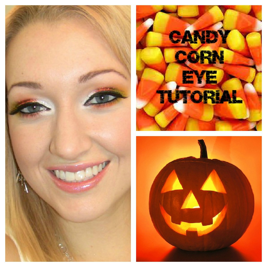Color Coordinated Halloween Candy Corn Makeup Tutorial