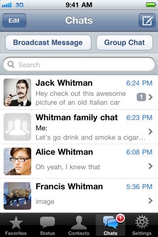 whatsapp iwatch