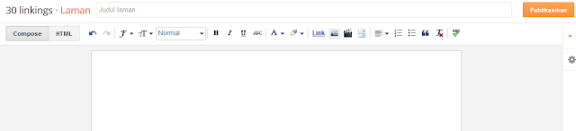 cara bikin laman statis di blogspot