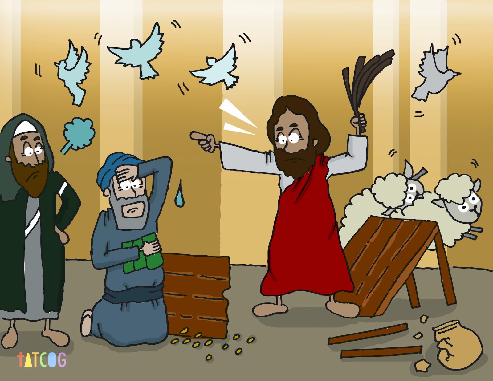 TATCOG SCHOOL (34) Jesus clears the Temple