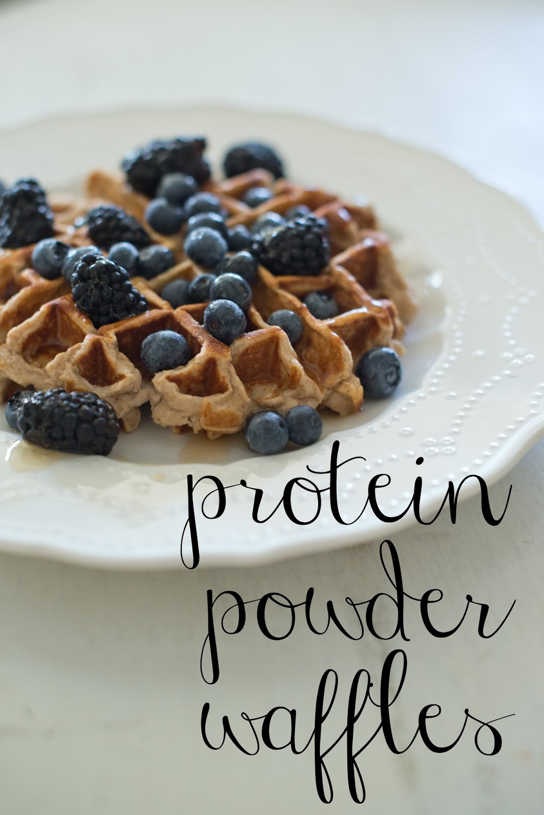 Domestic Fashionista Protein Powder Waffles