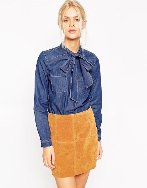 Camisa con lazo Tendencia estrella de este otoño