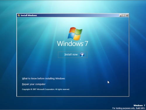 Win7 Setup