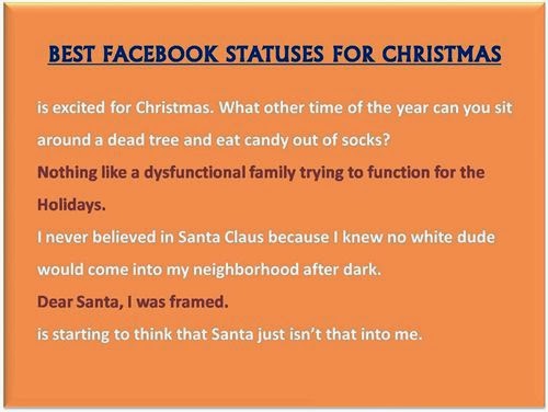 Best Funny Christmas Quotes For Facebook Status