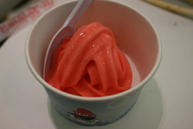 strawberry soft serve