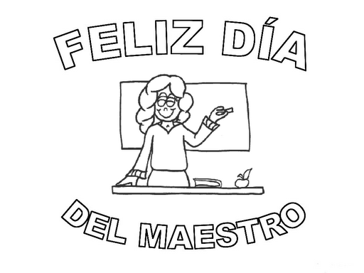 Dibujo Pintado Sobre El Dia Del Maestro Imagui