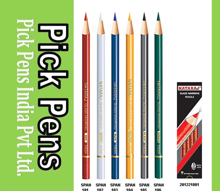 NATRAJ GLASS MARKING PENCILS 20 PCS (2 BOXES) Sri Pick Pens