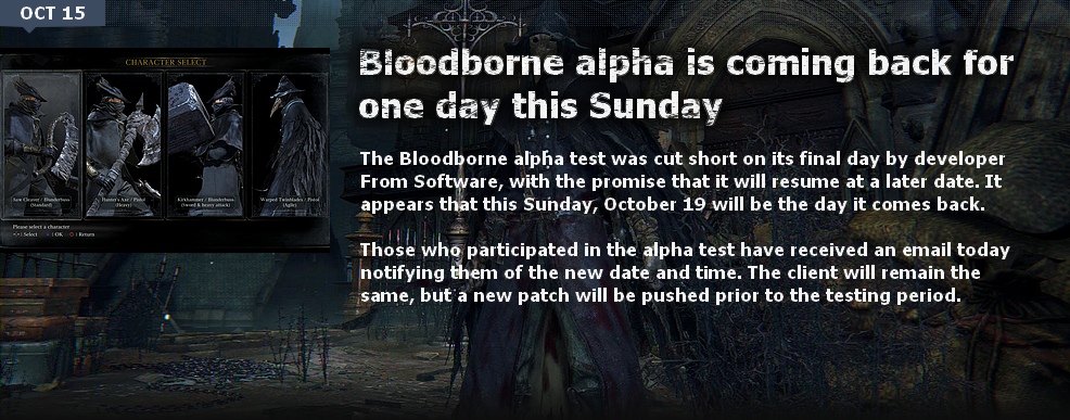 Bloodborne News