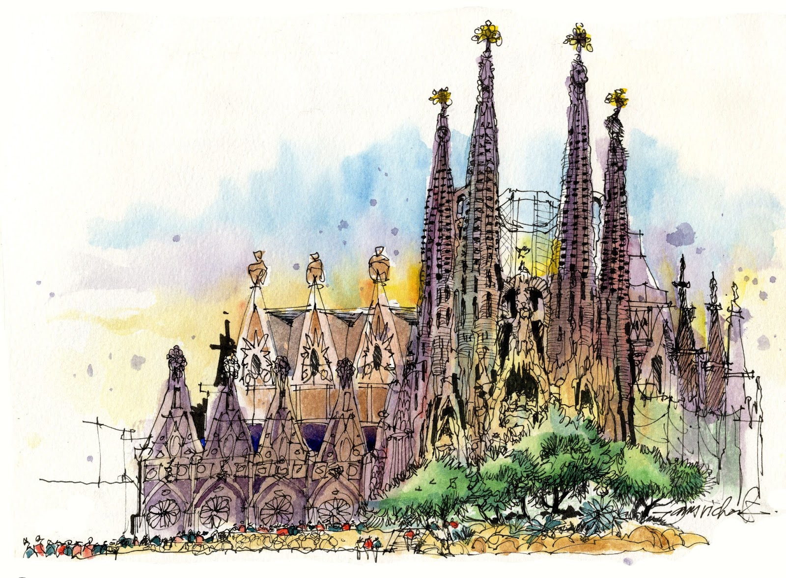James Richards Sketchbook Return from Barcelona!