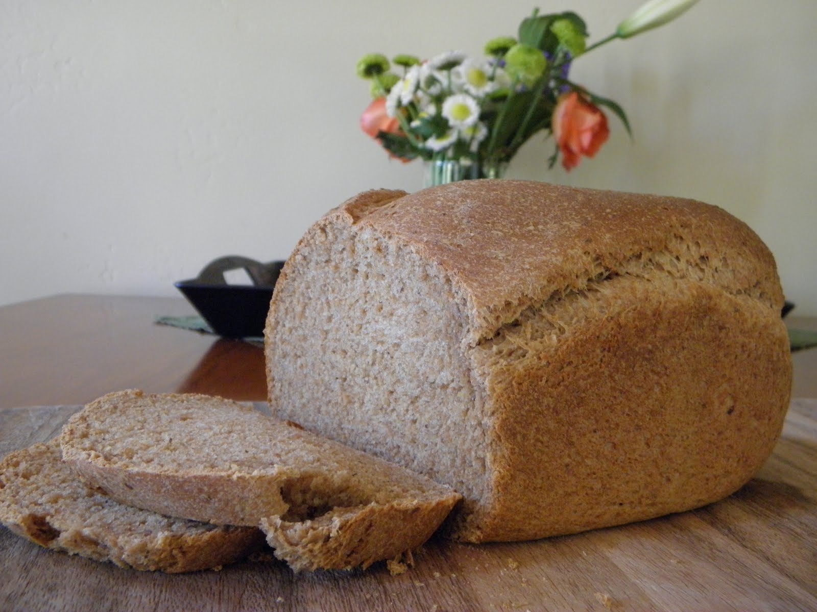 Simply Natural Home Soaked Whole Wheat Bread for a Breadmaker