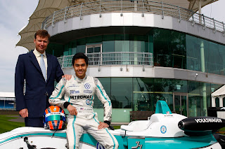 Jazeman Jaafar and Stuart Pringle, outside the BRDC Clubhouse at SIlverstone Circuit