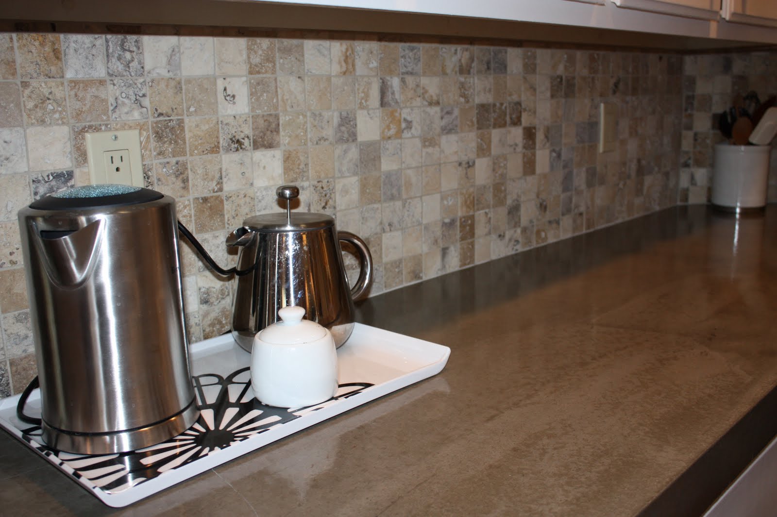We decided not to stain this countertop, we just left the concrete as ...
