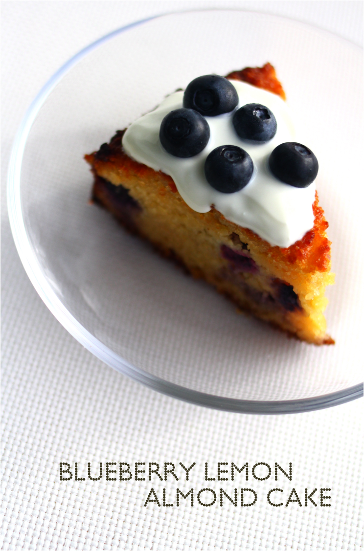 mints & honey Blueberry Lemon Almond Cake