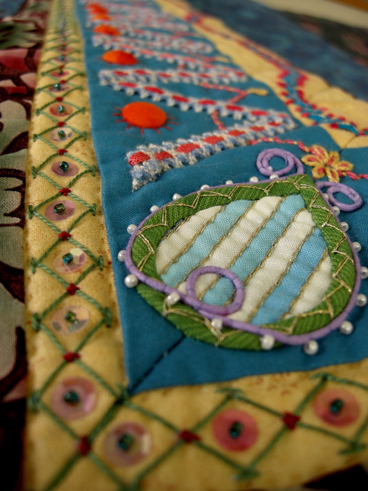 Queenie's Needlework WIPW Sequins and beads