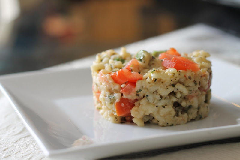 Step by Step Gourmet Tomato and Asparagus Risotto