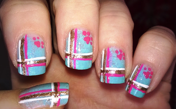 life world women ombre plaid nails