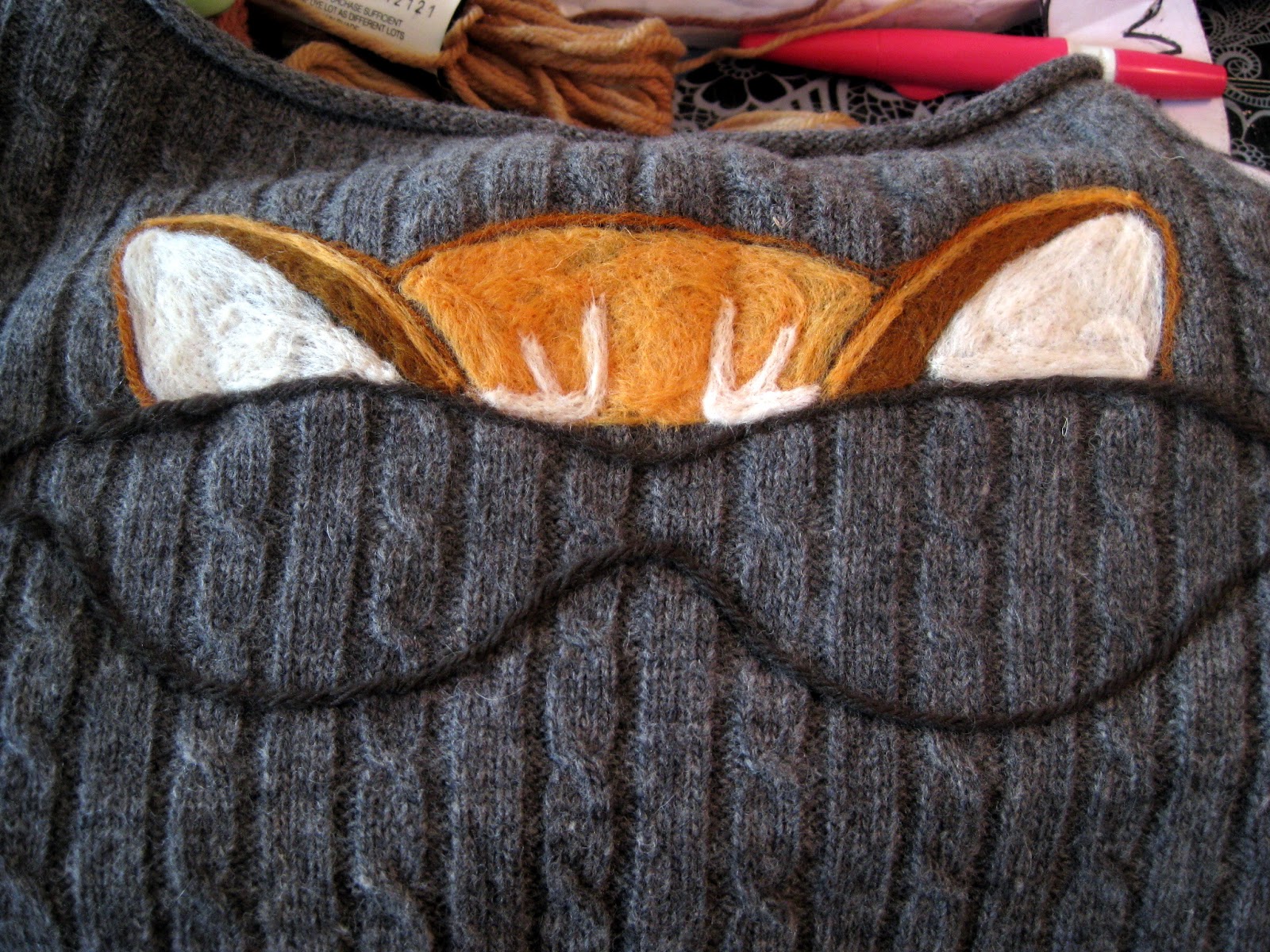 Cassie Stephens DIY The Crazy Cat Lady Sweater