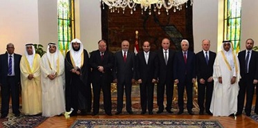 " السيسي" يستقبل وزراء العدل العرب 